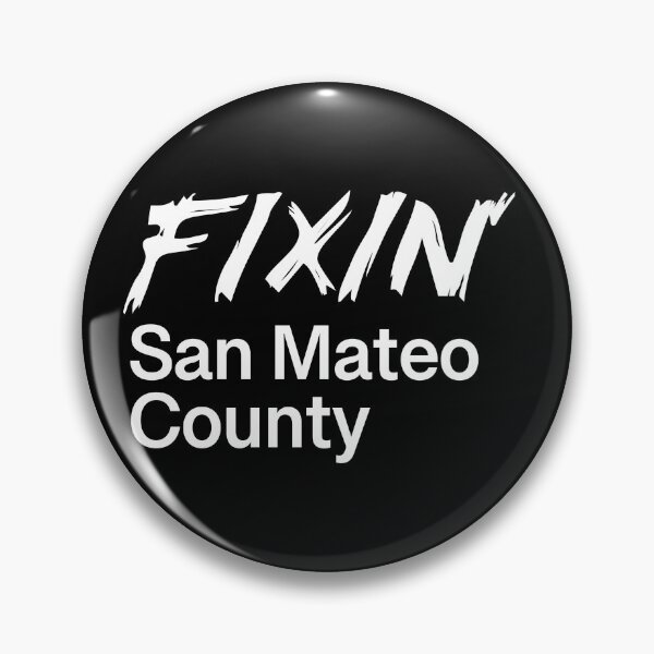 Item preview, Fixin' San Mateo County white logo designed and sold by fixinsmc.