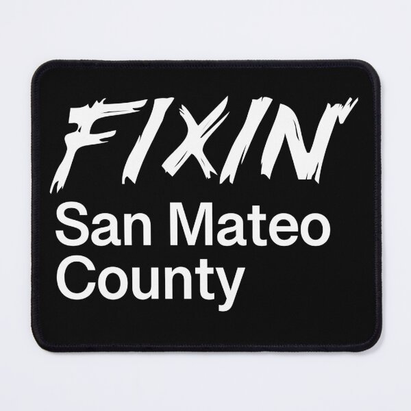Item preview, Fixin' San Mateo County white logo designed and sold by fixinsmc.