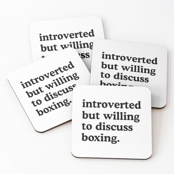 Item preview, Introverted But Willing To Discuss Boxing Boxing Lover Humor designed and sold by allysmar.