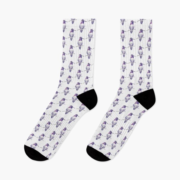 Item preview, Colibrí Morado de Costas designed and sold by Sockstomistic.