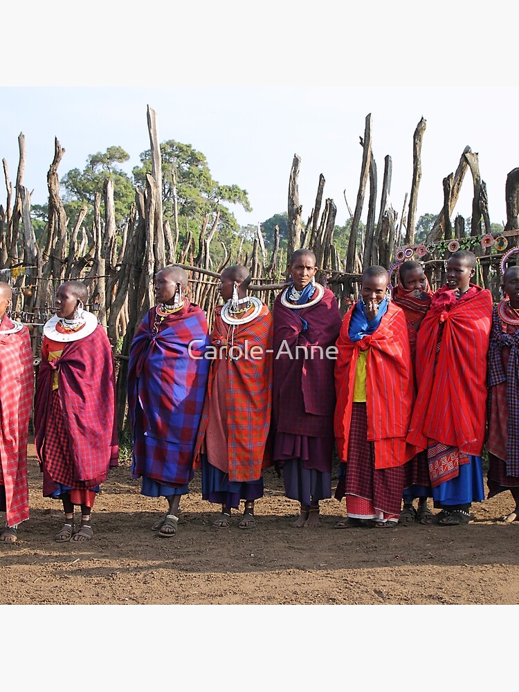 Maasai Mara Women's Tribal Jewelry Print Tote Bag