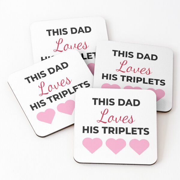 Item preview, This Dad Loves His Triplets designed and sold by Sachithra Munasinghe.