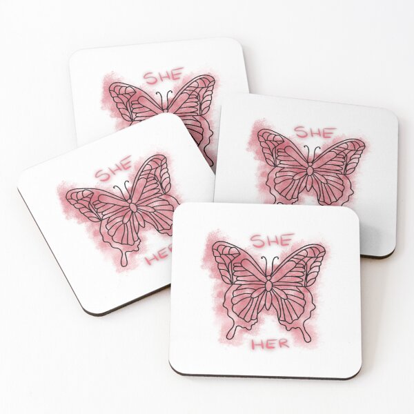Item preview, She/Her Pronoun Butterfly designed and sold by alessia-sara.