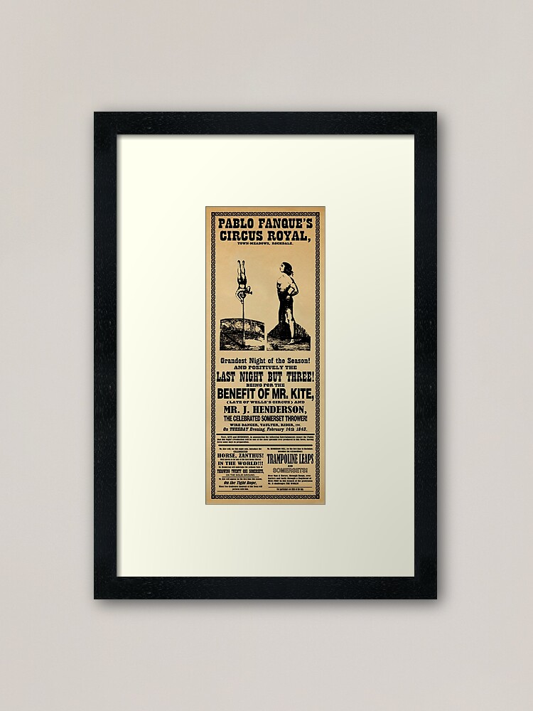 Alternate view of Being For The Benefit Of Mr. Kite Framed Art Print