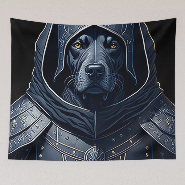 Item preview, medieval armored dog designed and sold by palpadin.