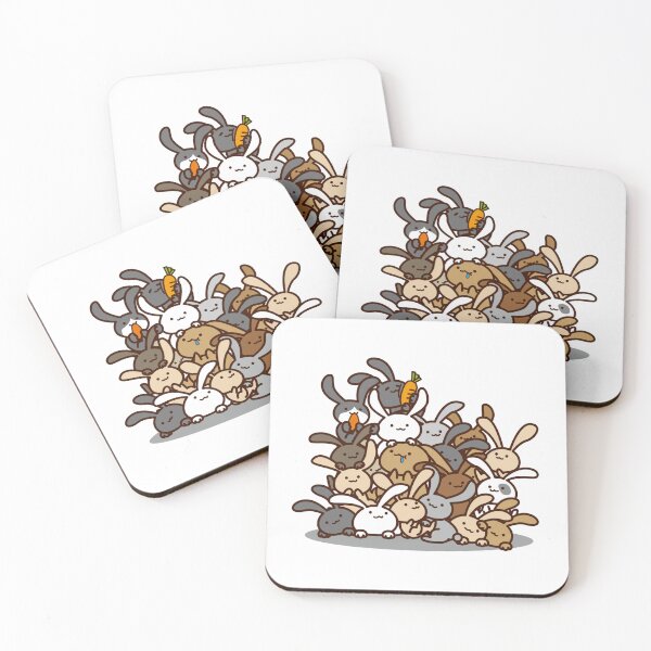 Item preview,  Cute Bunny Pile doodles designed and sold by aliciabutterfly.