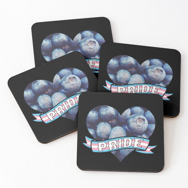 Item preview, Trans Pride Blueberry Heart Banner designed and sold by ArtliciousHUMAN.