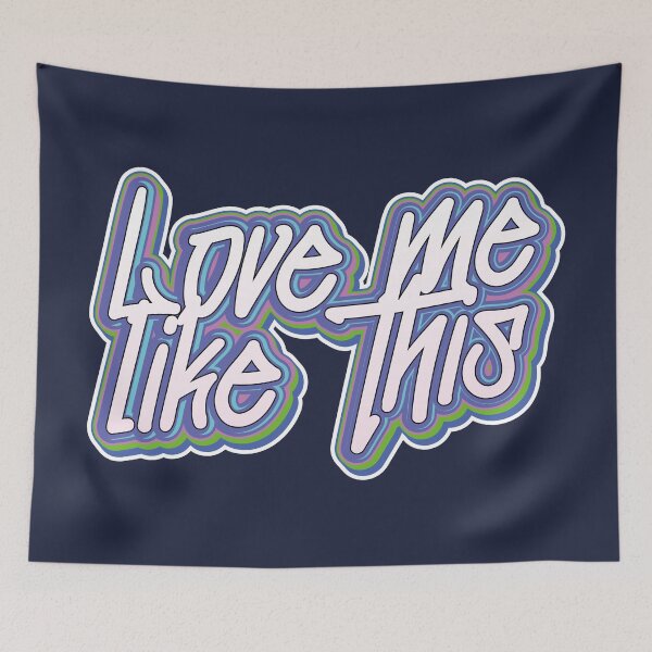 Item preview, NMIXX Nswer love me like this song grafitti text | Morcaworks designed and sold by Morcawork.