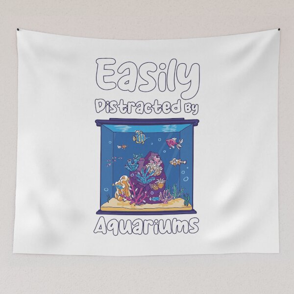 Item preview, Easily Distracted By Aquariums designed and sold by jie lin.