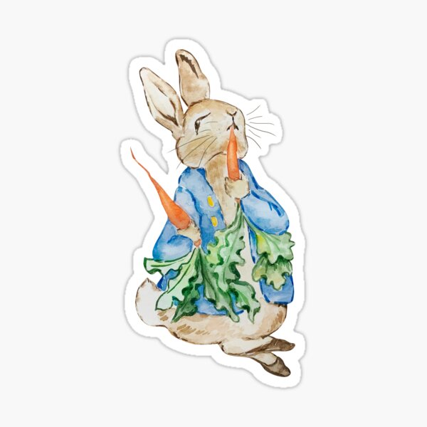 Nursery Characters, Peter Rabbit, Beatrix Potter Sticker for Sale