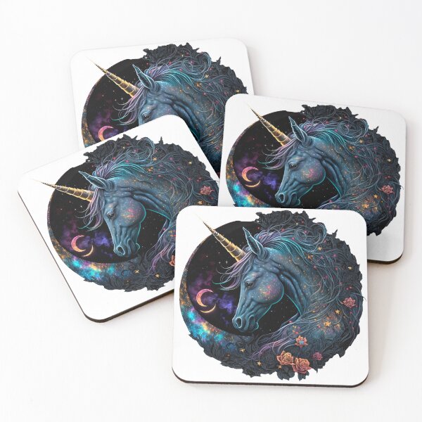Item preview, Cosmic watercolor unic #90 unicorn designed and sold by LaElee.