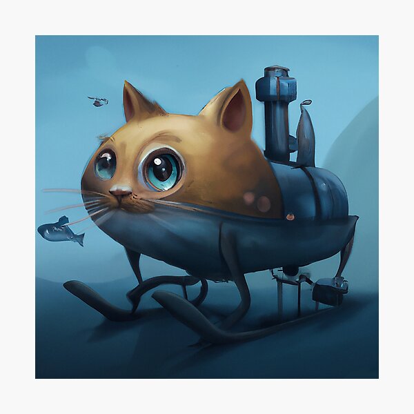 Item preview, submarine cat designed and sold by Dudleyzx.
