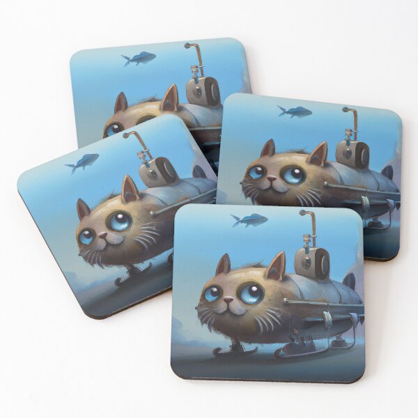 Item preview, cat sumbarine art designed and sold by Dudleyzx.