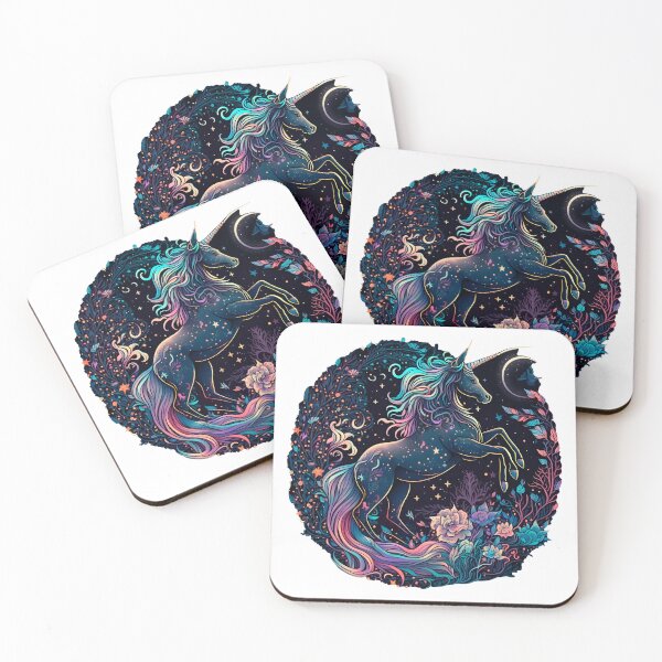Item preview, Cosmic watercolor unic #96 unicorn designed and sold by LaElee.