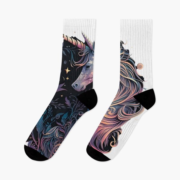 Item preview, Cosmic watercolor unic #97 unicorn designed and sold by LaElee.