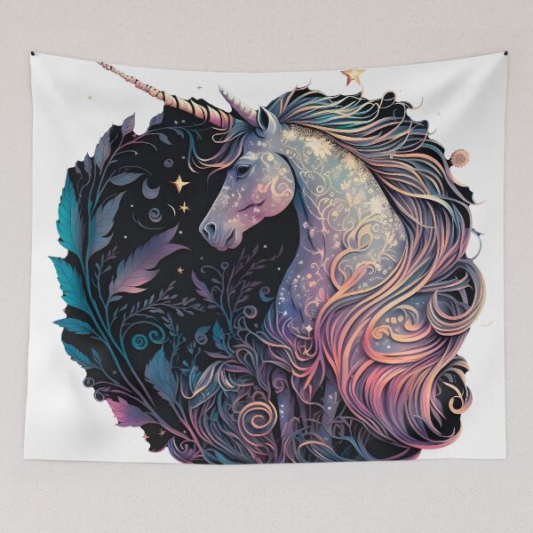 Item preview, Cosmic watercolor unic #97 unicorn designed and sold by LaElee.