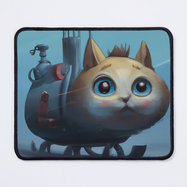 Item preview, cat submarine digital art designed and sold by Dudleyzx.