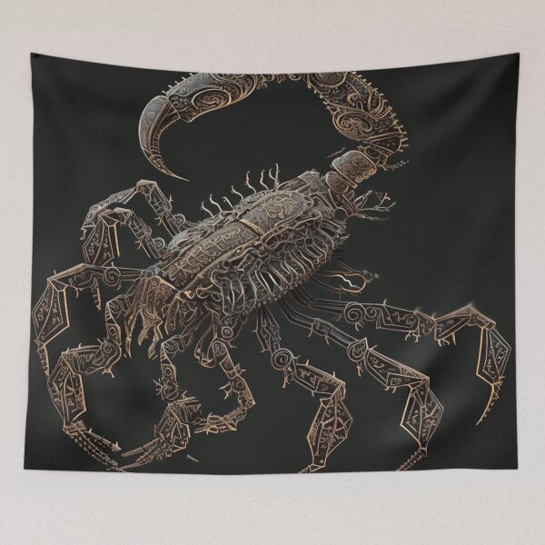 Item preview, Steampunk Astrology (Scorpio) - Sticker and T-Shirt Design designed and sold by MindAsylum.