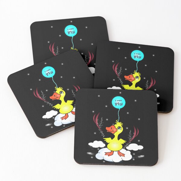 Item preview, Cute duck - I can fly  designed and sold by Shirley cute art .