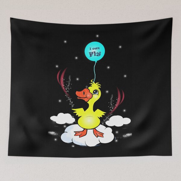 Item preview, Cute duck - I can fly  designed and sold by Shirley cute art .