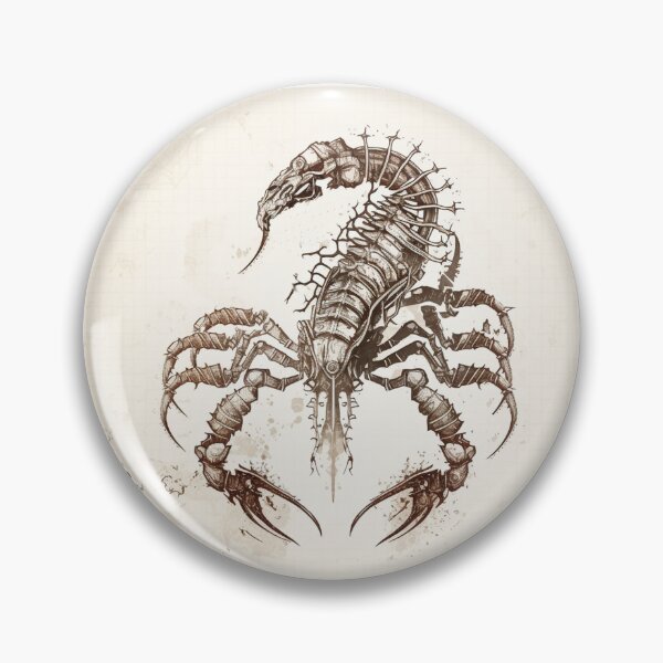 Item preview, Steampunk Astrology (Scorpio) #2 - Sticker and T-Shirt Design designed and sold by MindAsylum.