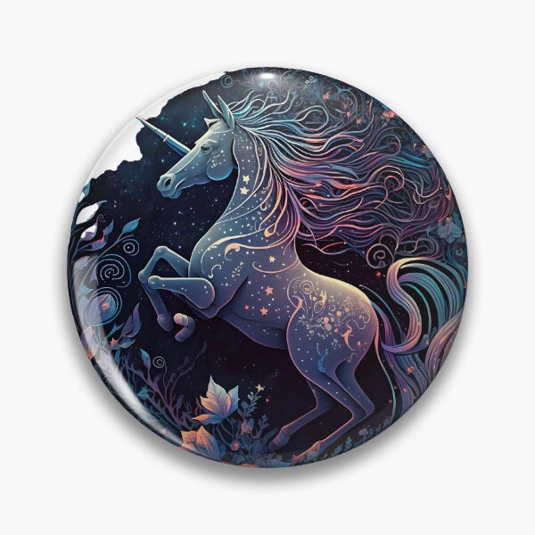 Artikelvorschau, Cosmic watercolor unic #101 unicorn entworfen und verkauft von LaElee.