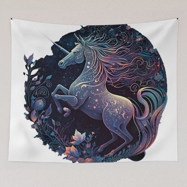 Item preview, Cosmic watercolor unic #101 unicorn designed and sold by LaElee.