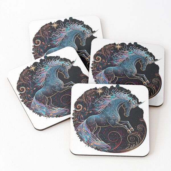 Item preview, Cosmic watercolor unic #102 unicorn designed and sold by LaElee.
