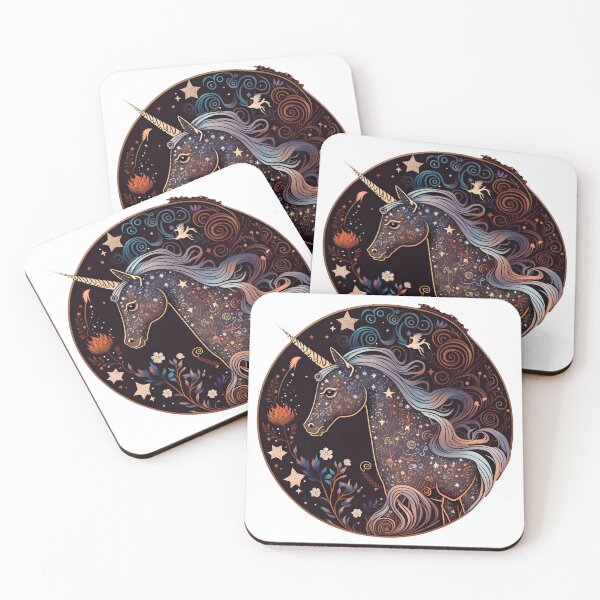 Item preview, Cosmic watercolor unic #103 unicorn designed and sold by LaElee.