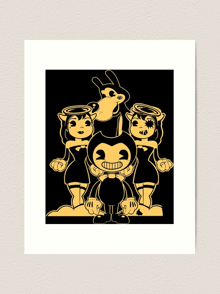 Ink Demon and Bendy (Bendy and The Dark Revival)  Spiral Notebook for Sale  by angyluffy