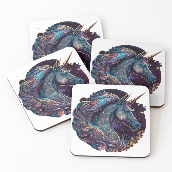 Item preview, Cosmic watercolor unic #105 unicorn designed and sold by LaElee.