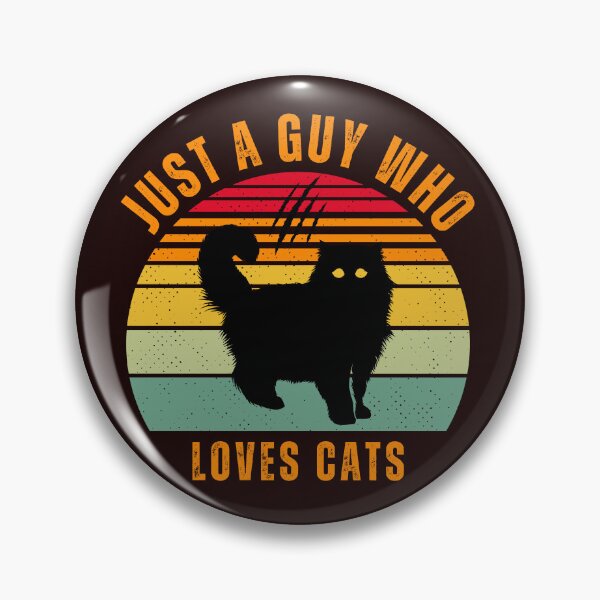 Item preview, Just a Guy Who Loves Cats a Colorful Graphic Design designed and sold by Willow65625.