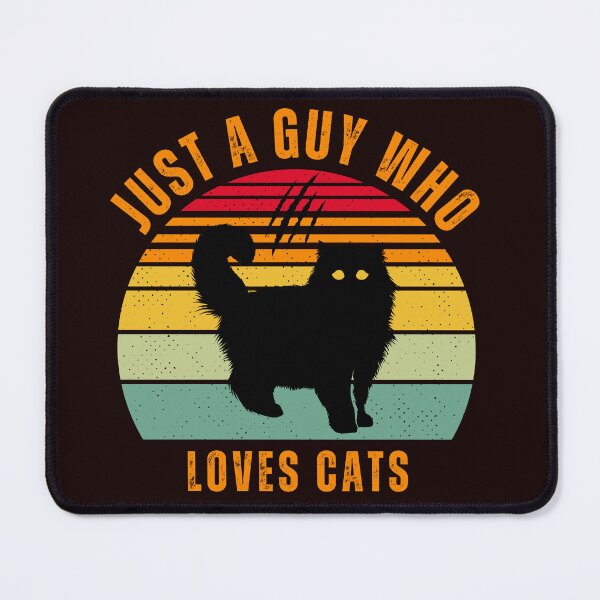 Item preview, Just a Guy Who Loves Cats a Colorful Graphic Design designed and sold by Willow65625.