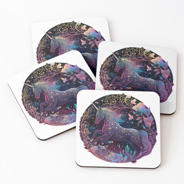 Item preview, Cosmic watercolor unic #106 unicorn designed and sold by LaElee.