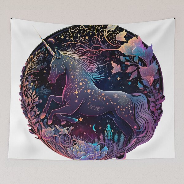 Item preview, Cosmic watercolor unic #106 unicorn designed and sold by LaElee.