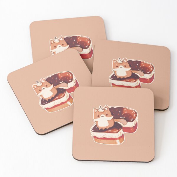 Item preview, Cake-Loving Fox - A Creamy Chocolaty Delight designed and sold by dj0903.