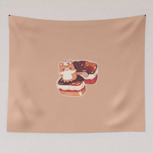 Item preview, Cake-Loving Fox - A Creamy Chocolaty Delight designed and sold by dj0903.