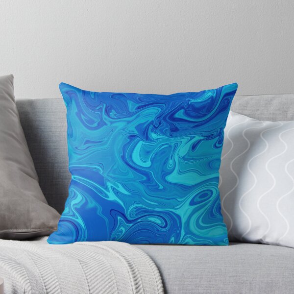 Item preview, Blue Marbled Ocean Pattern designed and sold by SilentNoiseArt.