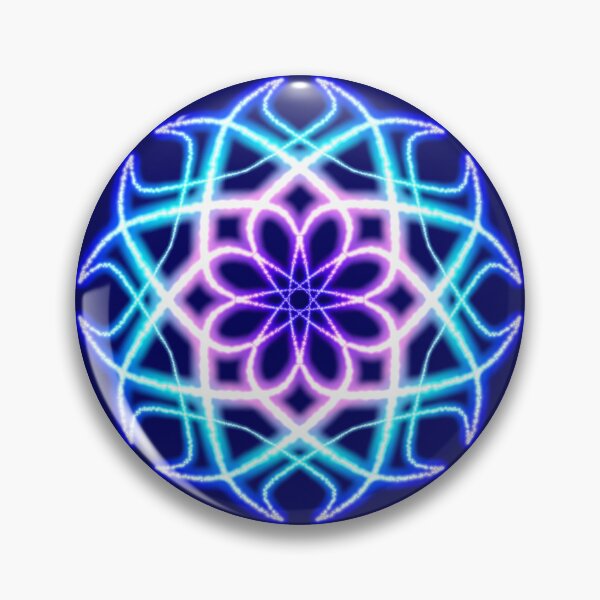 Item preview, Blushing Blue Star Mandala designed and sold by FalcoSkyWolf.