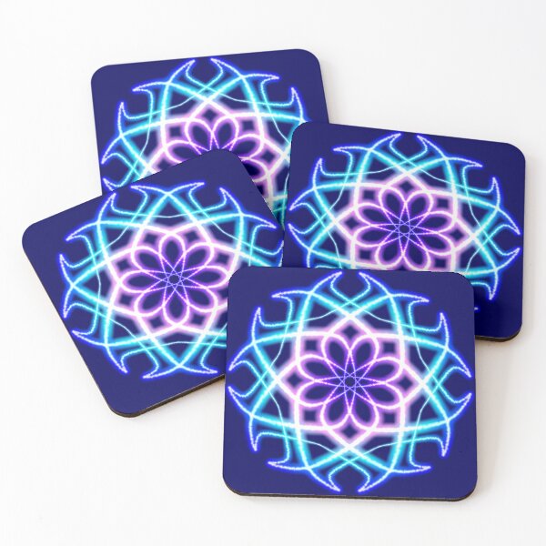 Item preview, Blushing Blue Star Mandala designed and sold by FalcoSkyWolf.