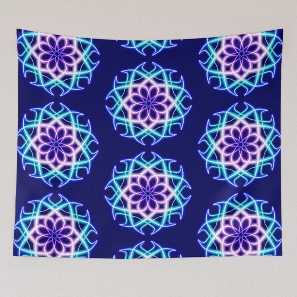 Item preview, Blushing Blue Star Mandala designed and sold by FalcoSkyWolf.