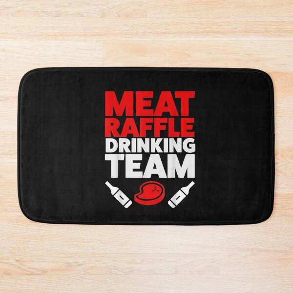 Item preview, Funny Meat Raffle Drinking Team Buffalo NY Minnesota T-Shirt designed and sold by Ortega-Blue.