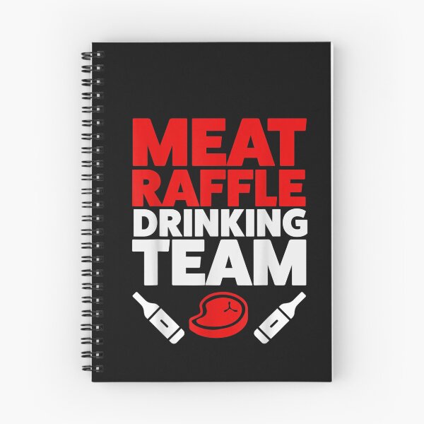 Item preview, Funny Meat Raffle Drinking Team Buffalo NY Minnesota T-Shirt designed and sold by Ortega-Blue.