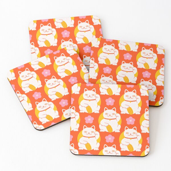 Item preview, Maneki Neko - red designed and sold by kondratya.