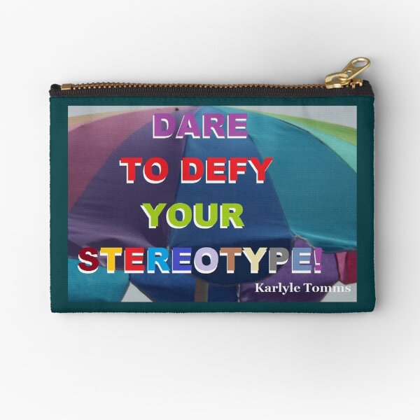 DEFY YOUR STEREOTYPE Zipper Pouch