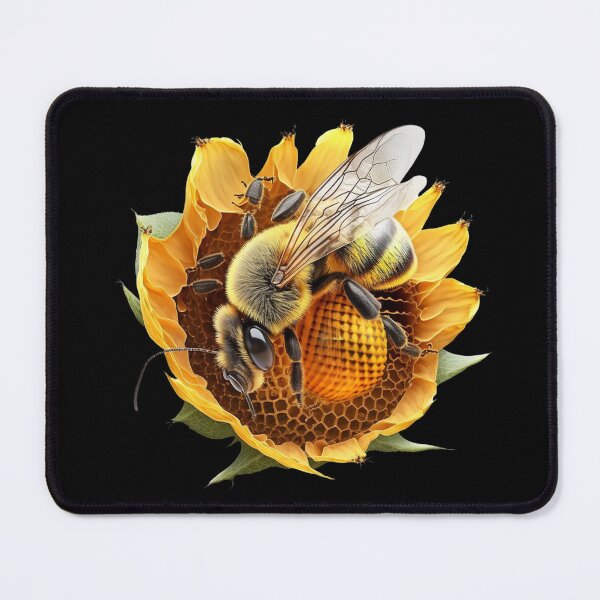 Item preview, bee on a sunflower designed and sold by sweary12.