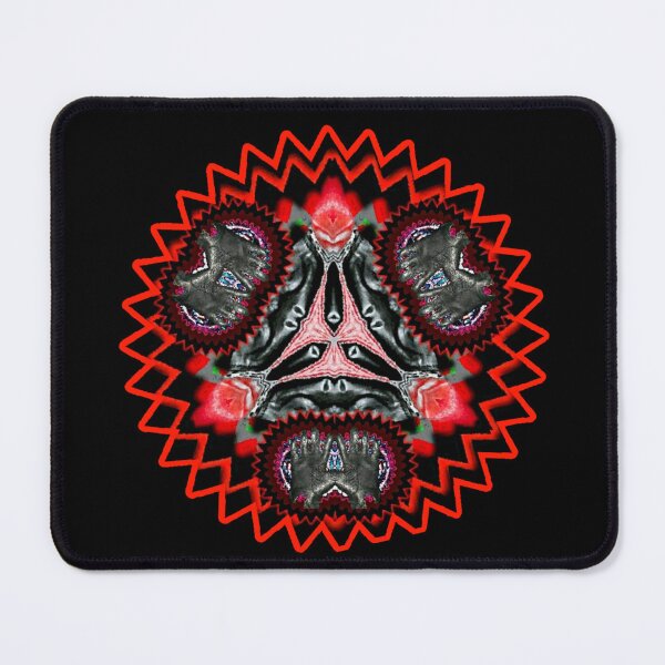Item preview, Red Spiked Woven Leather Glove Skull Pyramid designed and sold by PPPimp.