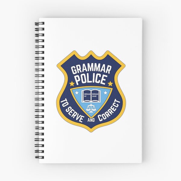 Aperçu de l'œuvre Police de grammaire - Servir et corriger créée et vendue par hijackhippo.