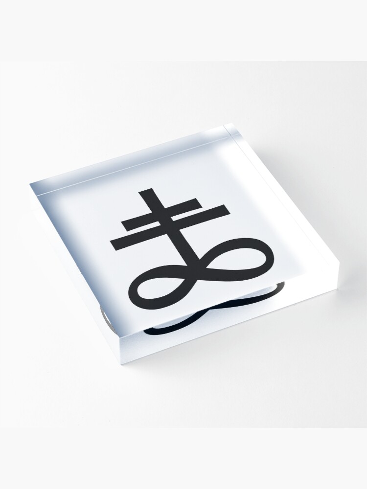 Thumbnail 3 of 5, Acrylic Block, Infinity Cross (in black) designed and sold by ANGELSONLY.