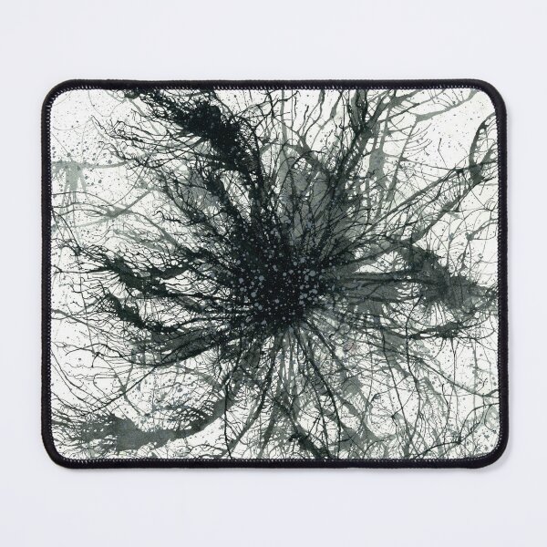Item preview, Self Respect Is The New Black #454 Unique New Age 5D Grayscale Monotone Black And White Bw OOAK Hand-painted Original Abstract Painting Detail 1 Inspired By Brain Cells Neurons Neuroscience Biology designed and sold by Rainbow Artist Orlando L.